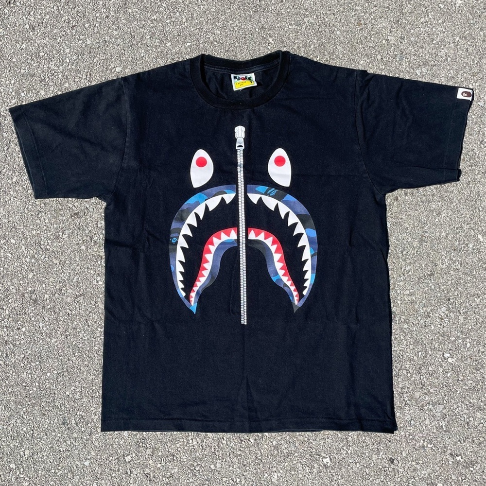 A Bathing Ape Bape Shark Tee Nowhere Co T-Shirt Men’s Size (S)